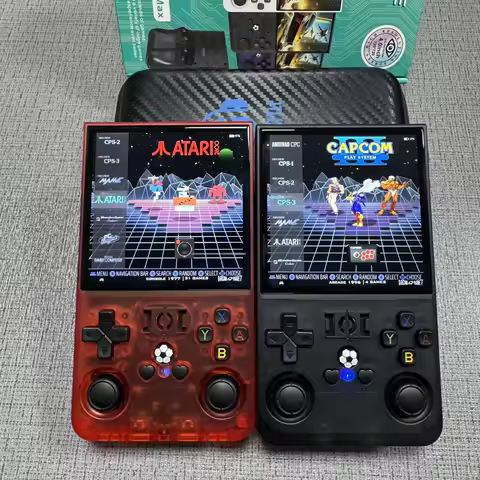 128G R36MAX Handheld Game Consol 4.0inch Big Screen 21000+Games PK R36S Portable Pocket Video Player