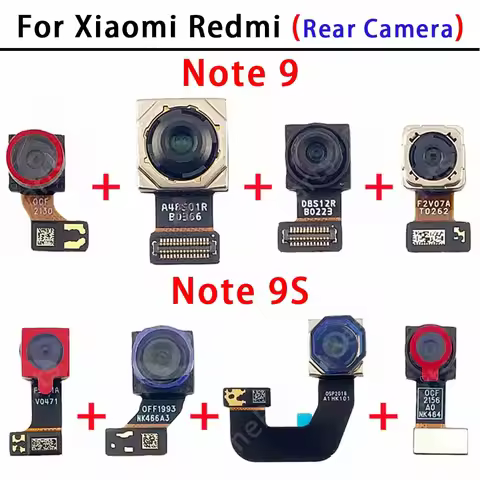 Rear Back Camera For Xiaomi Redmi Note 9 9S Note9 Note9S Camera Module Backside View Replacement Spa