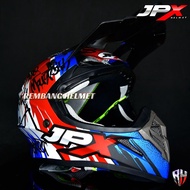 HELM JPX CROSS FOX1 X6 BLACK DOFF PAKET GANTENG GOOGLE SNAIL HELM JPX KLX ORIGINAL HELMET MOTO TRAI