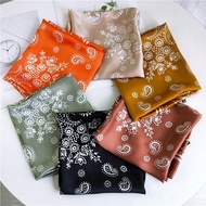 Square silk scarf for women 70 70x70cm turban bandana, beautiful, high-quality head covering to make