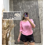 WOMEN'S TOP 19972-K TGN 3/4 PLAIN | LD 86 CM | BASIC BASIC | FIT TO S - M