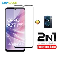 LAYAR Oppo A75 5G/ A77 5G 2IN1 Package Tempered Glass Screen and Tempered Glass Camera
