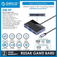 CODE B Orico 5in1 Type C Hub USB 3.0 PD 100W HDMI 4K 30Hz VGA AUX - DM-5P