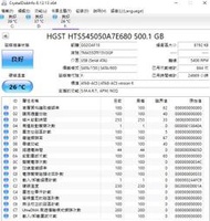 台南【數位資訊】2.5吋/二手硬碟 HGST HTS545050A7E680 SATA3 500G 7mm 賣$250