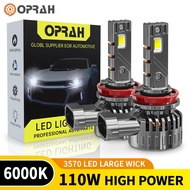 Oprah 2pcs A60 110W High Power Super Bright H4 LED Headlight 4060 Headlight H7 H11 9005 9006 9012 Ca