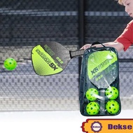Raket Pickleball Paddle Set Bola Pickleball 40 Lubang Ball Racquet With Balls Sports Accessory