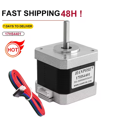 Nema 17 Stepper Motor 40mm 17HS4401-D 40N.cm 1.5A 12V 42BYGH 4-lead for CNC Reprap 3D Printer 42 Ste