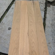 Teak wood veneer 2.5mm x 13 x 55-85 cm thin teak wood