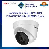HIKVISION DS-2CD1323G0-IUF 2MP hemispherical Camera with mic,