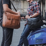 Tas Messenger Kantor Kerja Kulit Pria | Business Office Document Bag