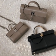 TKQD [Wu Qianyu Same Style] CAFUNE Stance Wallet Small Classic Elephant Gray Handbag Diagonal Bag