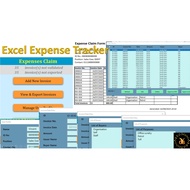 Excel Expense Claim Form with E-Invoice Details