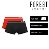 Forest Seluar Dalam Lelaki | (2 Pcs) Forest Mens Microfibre Spandex Shorty Brief Underwear Assorted 