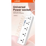 BSS LDNIO SC5614C UK 3 Pin Power Strip 5 Universal Outlets+ 1PD 1QC3.0 2Auto-ID/5 Outlets + 6USB Por