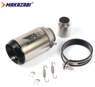 Ống Xả Xe Máy 51Mm 2 Inch Ống Xả Sợi Cacbon Ống Xả Đuôi Xe Máy Ống Xả Cho RC390 CBR650F Z900 ZX-4RR