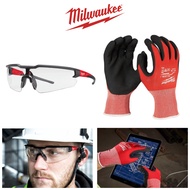 Combo Goggles And level 1 Milwaukee Anti-Cut Gloves. Labor Protection Gloves, Eye Protection