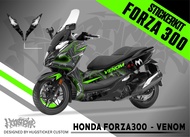 สติ๊กเกอร์ติดรถ สติกเกอร์แต่ง สติกเกอร์ กันรอย Honda Forza 300-350 ลาย Venom