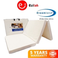 Dreamland tri fold foldable premium rebound foam single size mattress