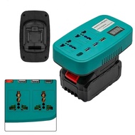 Compact Battery Converter Foot Inverter 220V 18/21V Battery Converter Inverter with USB for Car and 