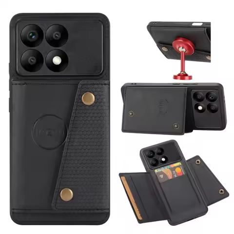 Wallet Card Case For POCO X7 F7 M8 F8 Ultra F6 X6 M6 F5 F3 M5s C75 C65 X3 NFC F4 X4 GT M3 M4 X5 Pro 