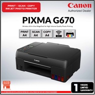 Canon G670 Easy Refillable Wireless All-In-One Ink Tank for High Volume Quality Photo Printing