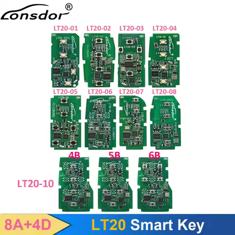 Lonsdor LT20 Smart Key LT20-01 LT20-02 LT20-03 LT20-04 LT20-05 LT20-06 LT20-07 LT20-08 LT20-10 8A+4D