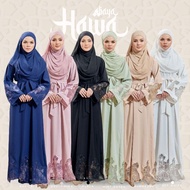 Jubah hitam muslimah dress jubah abaya dress plus size muslimah lace flower embroidery long dress baju nikah tunang