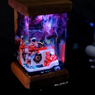 Astronuat epoxy resin lamp, Astronuat epoxy resin lamp, handmade epoxy resin lamp custom night light