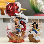 20cm ONE PIECE Luffy 4th Gear Cosplay Action Figure Q Version Doll Gift for Kids, Car Decor, Home & 