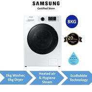 Samsung WD80TA046BE/SP Combo 8kg Washer + 6kg Dryer | EcoBubble Technology | 2 years warranty