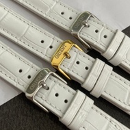[ORIENT Leather Strap] ORIENT Leather Strap 0rient Watch Leather Strap With White Crocodile Pattern 