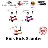 Midou 4-in-1 Kids Kick Scooter Toddler Scooter with LED Light Wheels儿童滑板车 幼儿踏板车 Skuter Kanak-Kanak