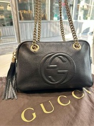 *SHIHNA名牌精品*GUCCI SOHO 流蘇肩背包