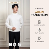 ADAM STORE PLAIN WHITE SWEATSHIRT AL084T