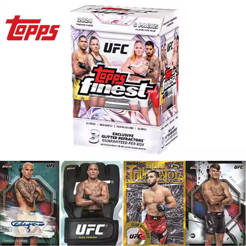 22024 Topps Finest UFC Value Box MMA Collectible Cards Rare Autographed Cards Holiday Gifts