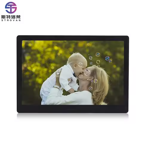 10 Inch Desktop Digital Photo Frame Video MP4 Player with English Remote Controller