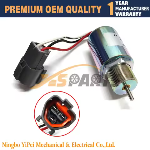 30A87-00040 Fuel Shut Off Solenoid Valve Shutdown SA-3725-12 for Mitsubishi L3E S3L S4L