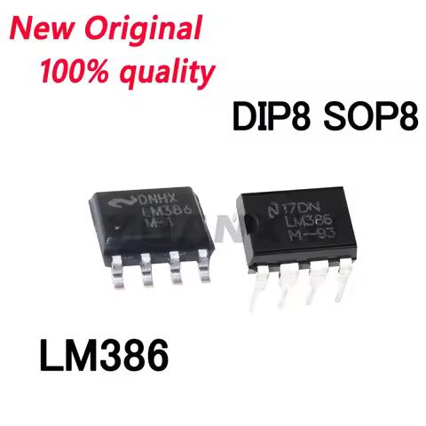 10~Pcs New LM386M LM386M-1 LM386MX-1 LM386 LM386N DIP8 SOP8 Operational amplifier audio amplifier ch
