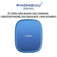 SanDisk SSD External Hard Drive, Creator Phone SSD MagSafe 1000/950MB/s (SDSSDE62C-T00-G25) -