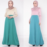 [READYSTOCK]♣✻Muslimah Moden Vera Flare Dull Satin Jubah Long Dress