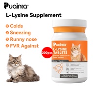[In Stock] PUAINTA Cat L-Lysine for Cat Cold Sneezing Runny Nose Against FVR Cat Supplement Tablets 