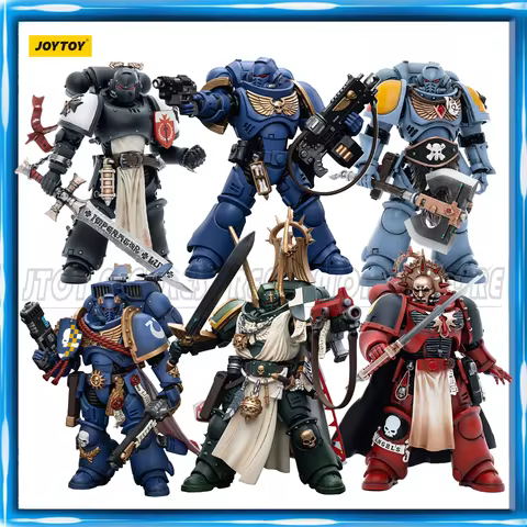 [IN-STOCK] JOYTOY Warhammer 40K 1/18 Action Figures Ult Lazarus Rolantus Alberigo Stoneshield Anime 