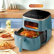 Philips | หม้อทอดไร้น้ำมัน Philips รุ่น HD9257 สำหรับใช้ในบ้าน อเนกประสงค์ ความจุขนาดใหญ่ 56 ลิตร เต