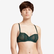[Chantelle] Day To Night _ 1/2 Gauze Liningless B-C (15f50 016 Pine Leaf Green)