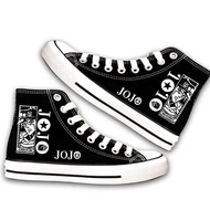 【Sleek】 Jojo's Adventure Canvas Shoes Anime Sneakers Casual Cosplay Costume High Kawaii Shoes Y2k Jo
