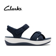 Clarks Womens Arla Daisy Wedges - Navy
