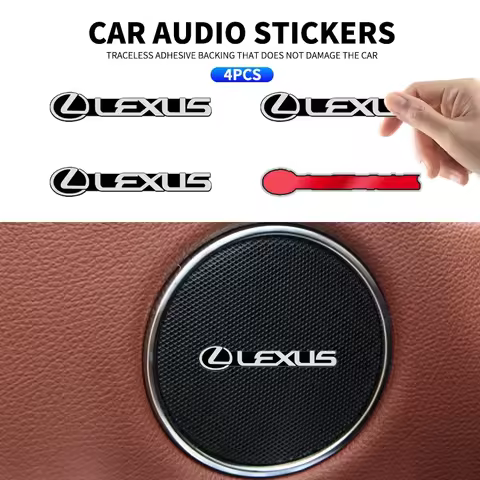 New Car Audio Decorate 3D Aluminum Badge Emblem Sticker For Lexus F SPORT IS250 IS200 CT200h GS300 L