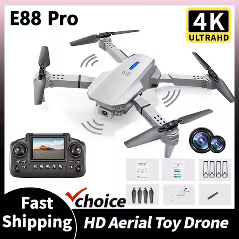 2025 New Upgrated E88 Pro WIFI FPV Professinal Drone Wide Angle HD 4K Camera Quadcopter Height Hold 