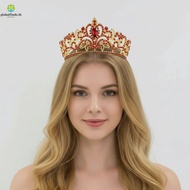 LFINDS Queen Tiara Crown, Vintage Elegant Baroque Crown, Temperament Headwear Alloy Adjustable Ancie