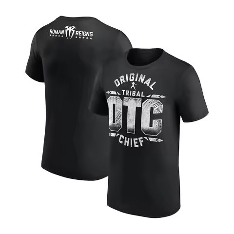 Original Tribal OTC Chief Roman Reigns Short-sleeved T-shirt Fashion Casual Tee for Daily Wear